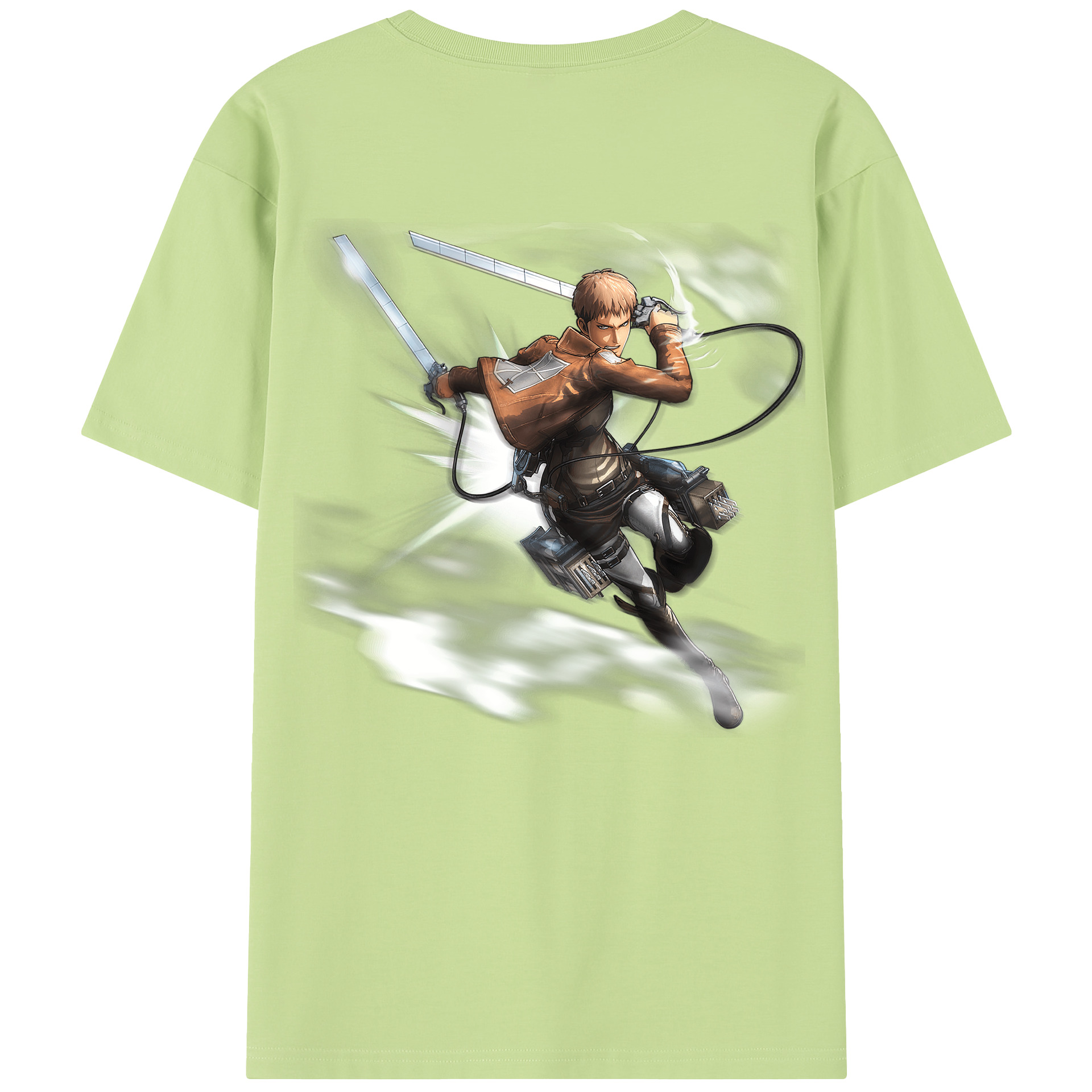 （画像用） 進撃の巨人 ジャン・キルシュタイン Attack on Titan Jean Kirstein 綿100％半袖Tシャツ（背面プリント）